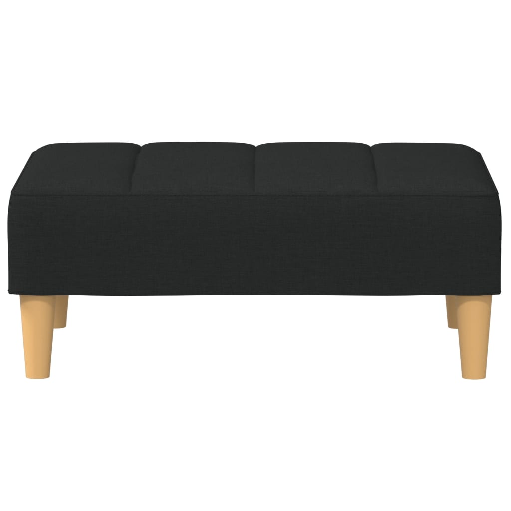 Fußhocker Hellgrau 77x55x31 cm Stoff
