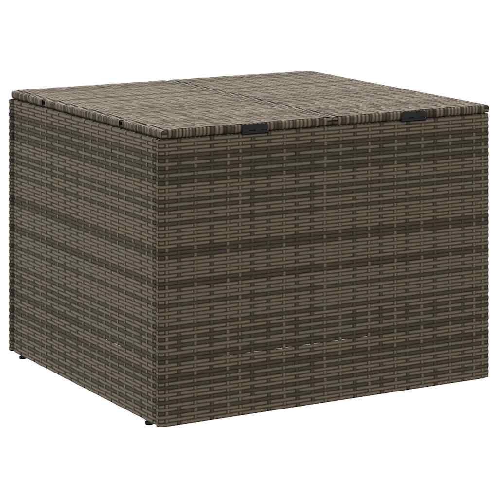 Gartentruhe Schwarz 283L Poly Rattan
