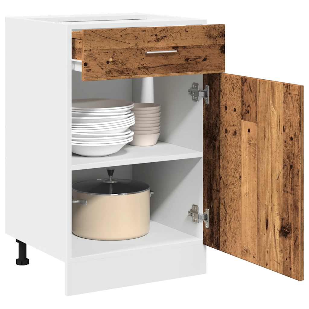 Unterschrank Lyon Weiß 60x46x81,5 cm Holzwerkstoff
