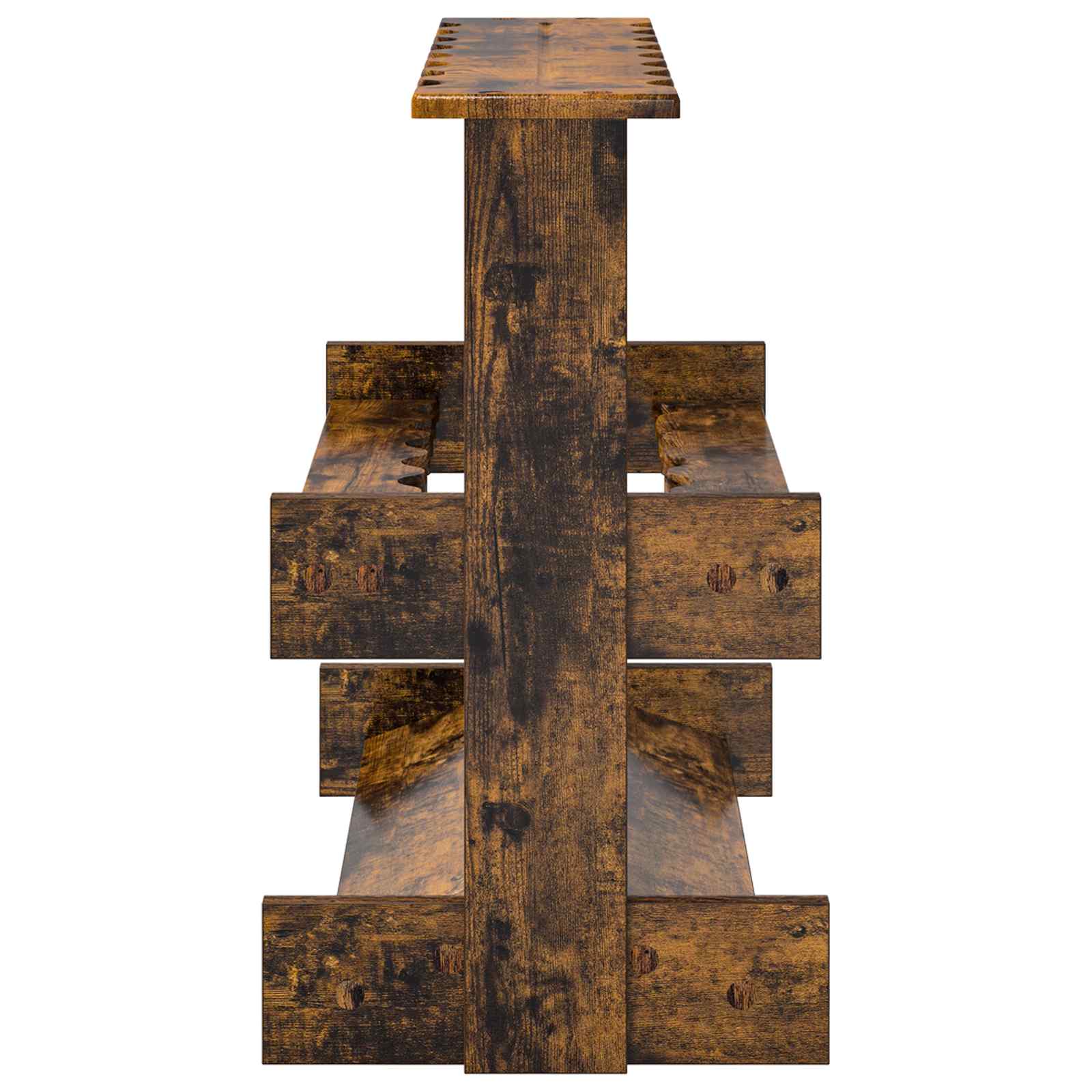 Billardqueue-Ständer Holzwerkstoff 60 x 35 x 60 cm Weiß