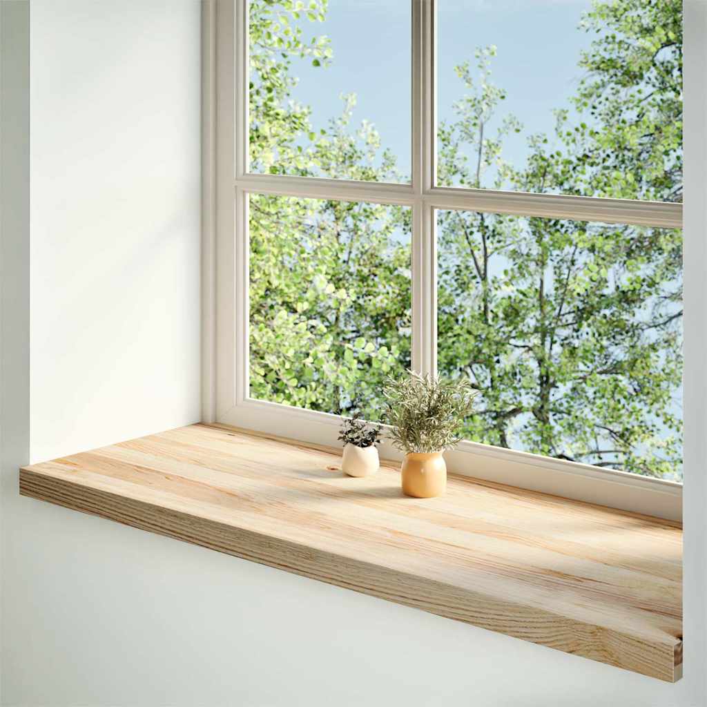 Fensterbänke 2 Stk. Unbehandelt 160x25x2 cm Massivholz Eiche