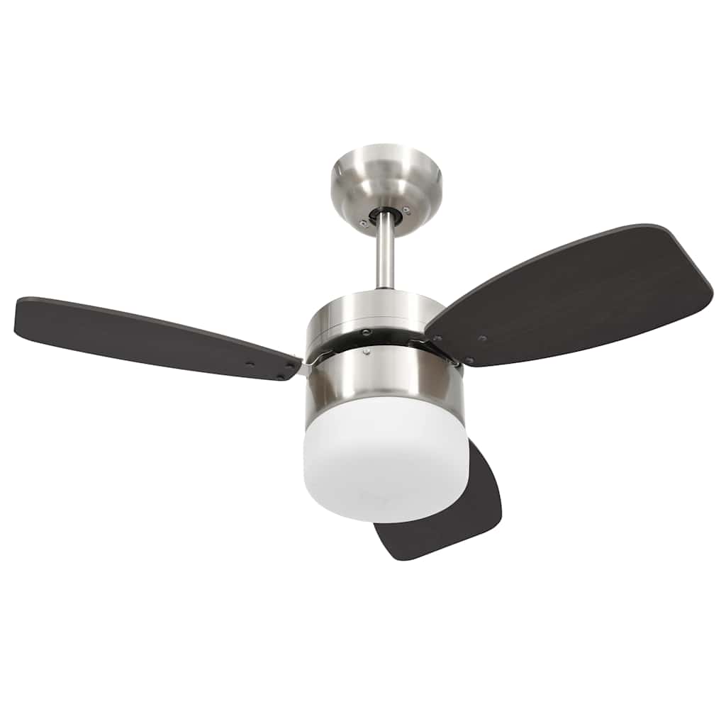 Deckenventilator mit Licht und Fernbedienung 108 cm Dunkelbraun