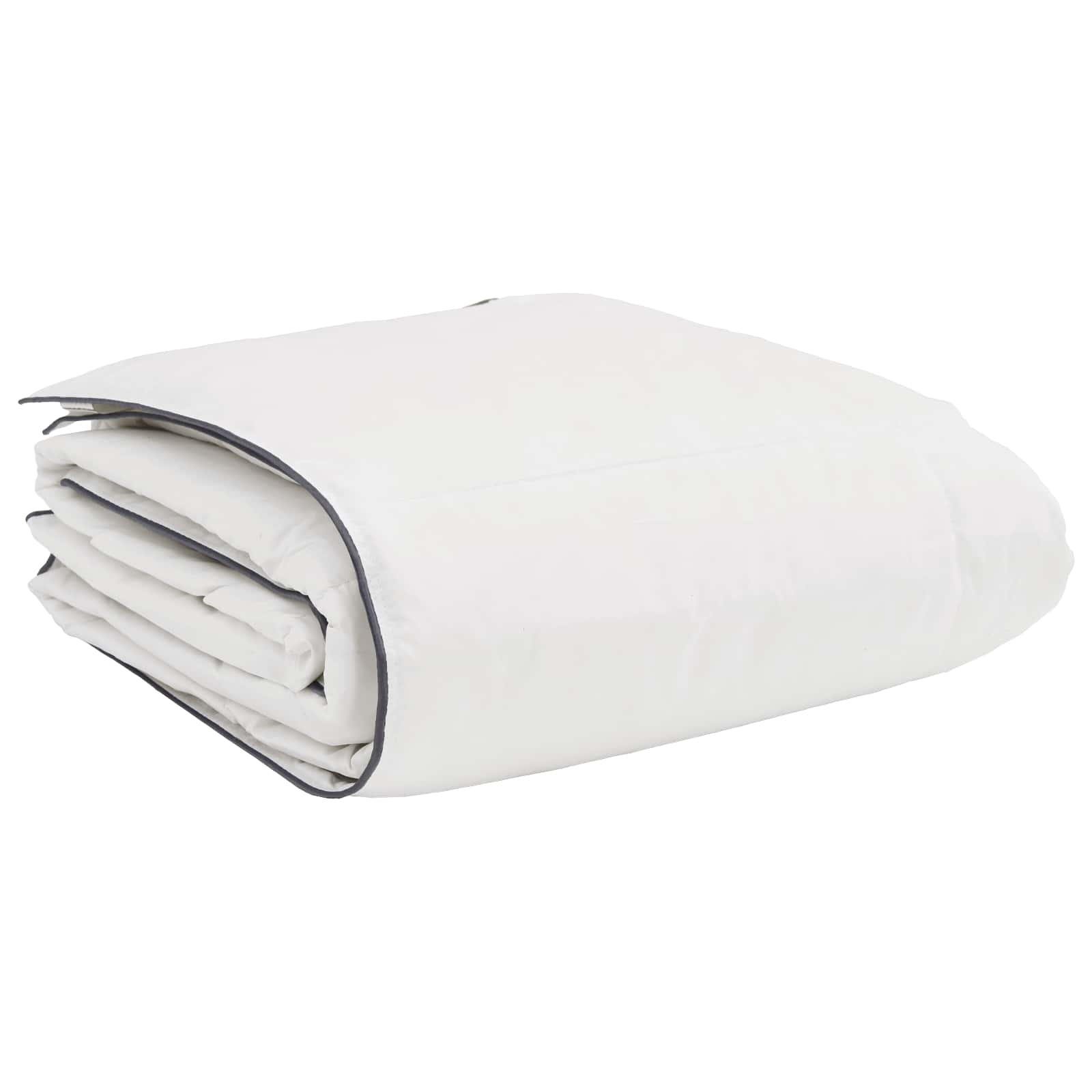 Winterbettdecke mit Kissen 2 pcs Weiß Daunenfeder
