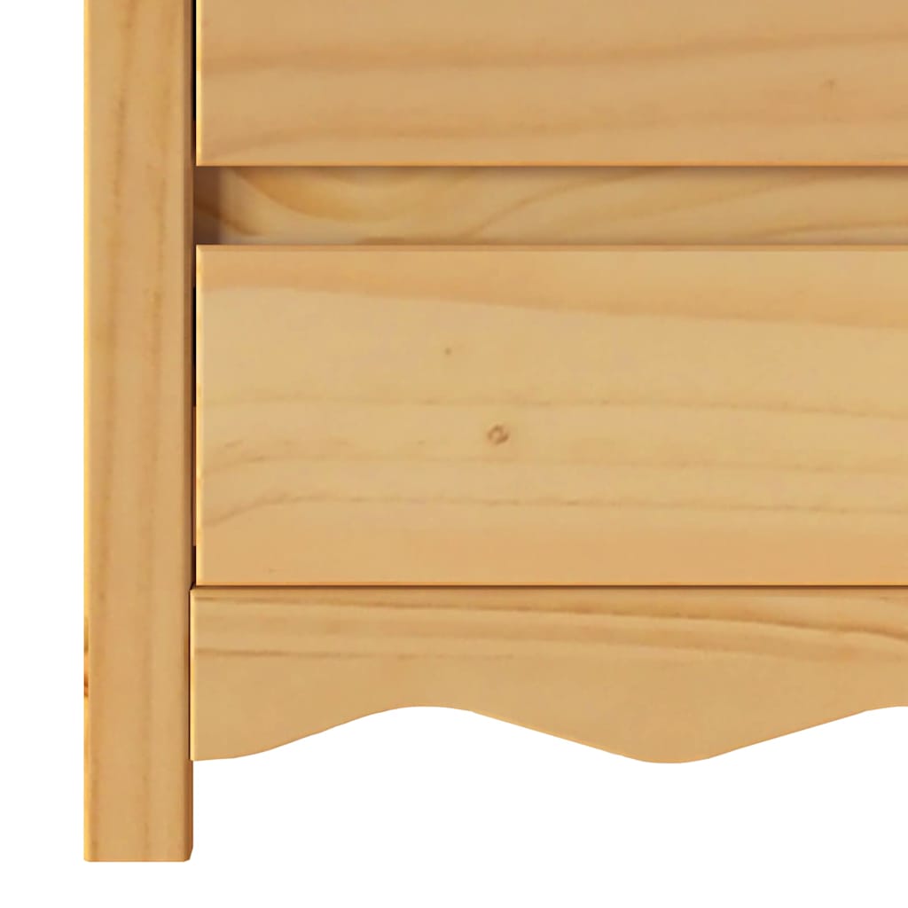 Couchtisch Drammen Eiche 45 x 35 x 56 cm Massives Kiefernholz