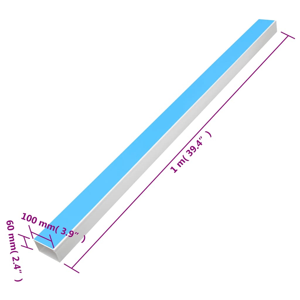 Installationsrohre Selbstklebend 25x25 mm 10 m PVC