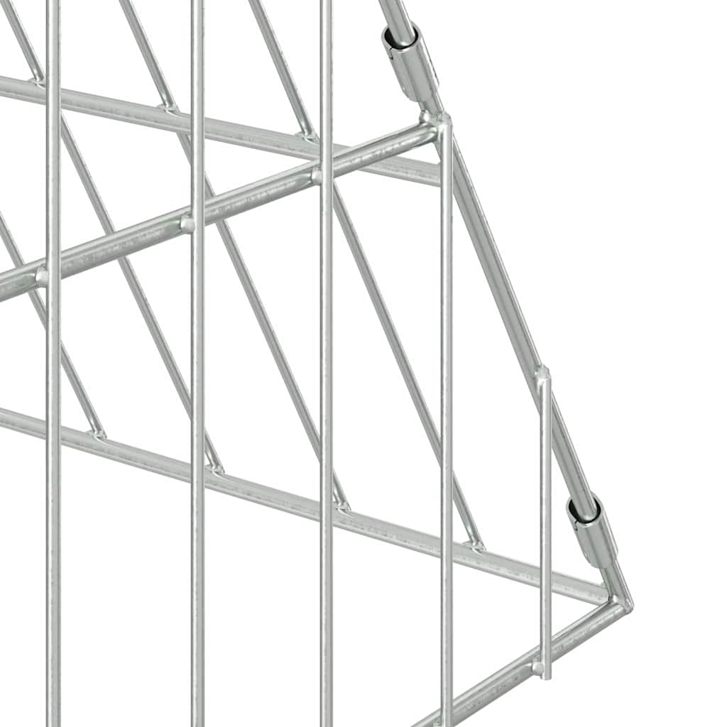 Hühnerkäfig Silber 110 x 55 x 55 cm Verzinkter Stahl