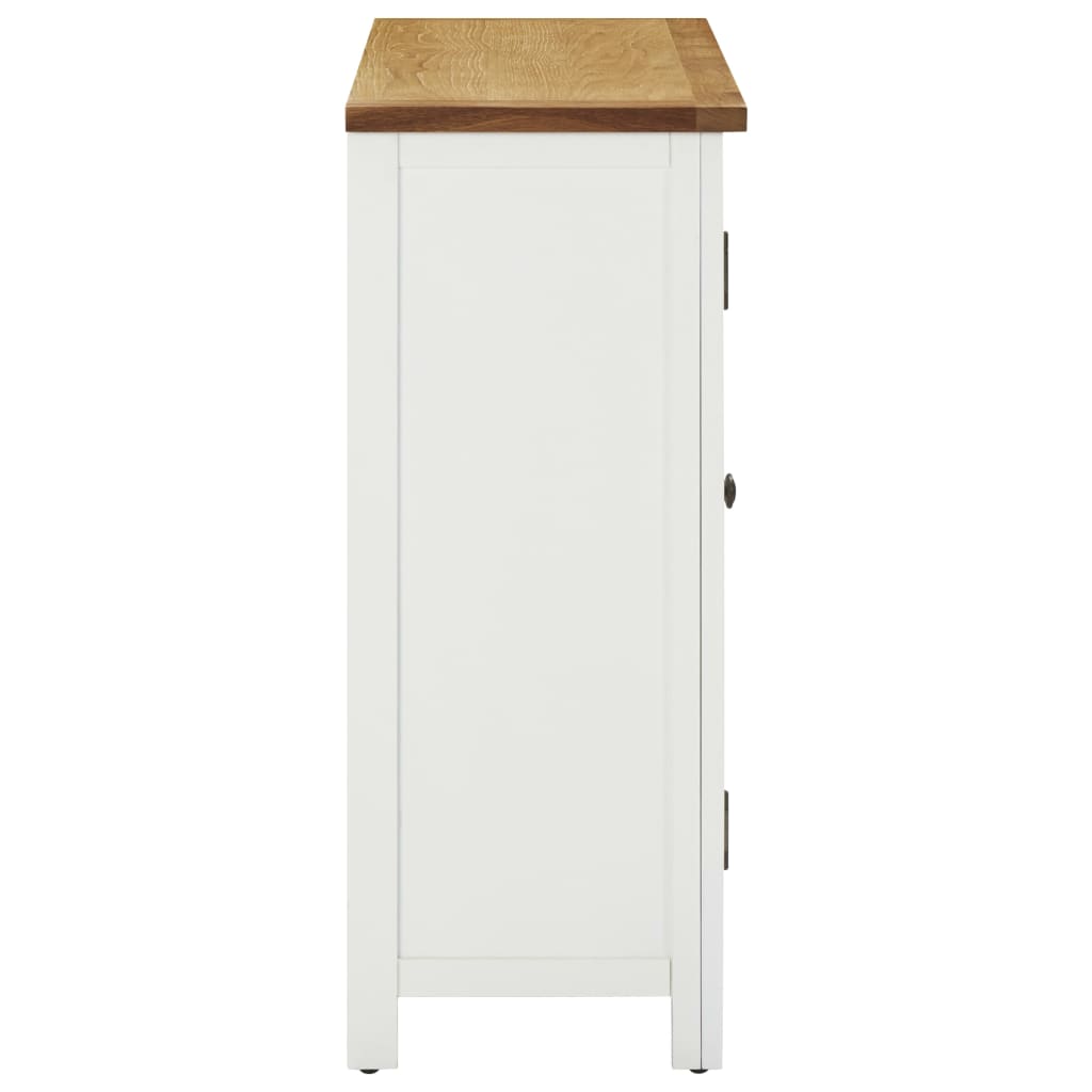 Weinschrank für 11 Flaschen 80 x 32 x 80 cm Eiche Massivholz