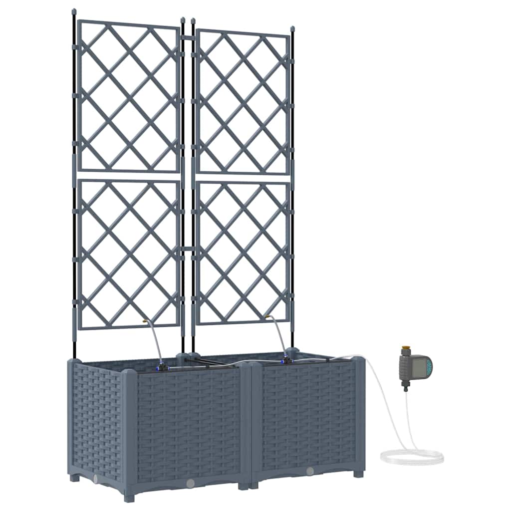 Garten-Pflanzgefäß 4 Stk. Braun 160 x 40 x 22 cm PP