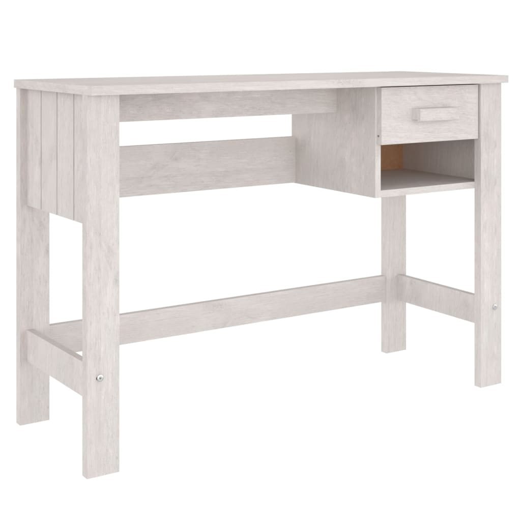Schreibtisch HAMAR Honigbraun 110x40x75 cm Massivholz Kiefer