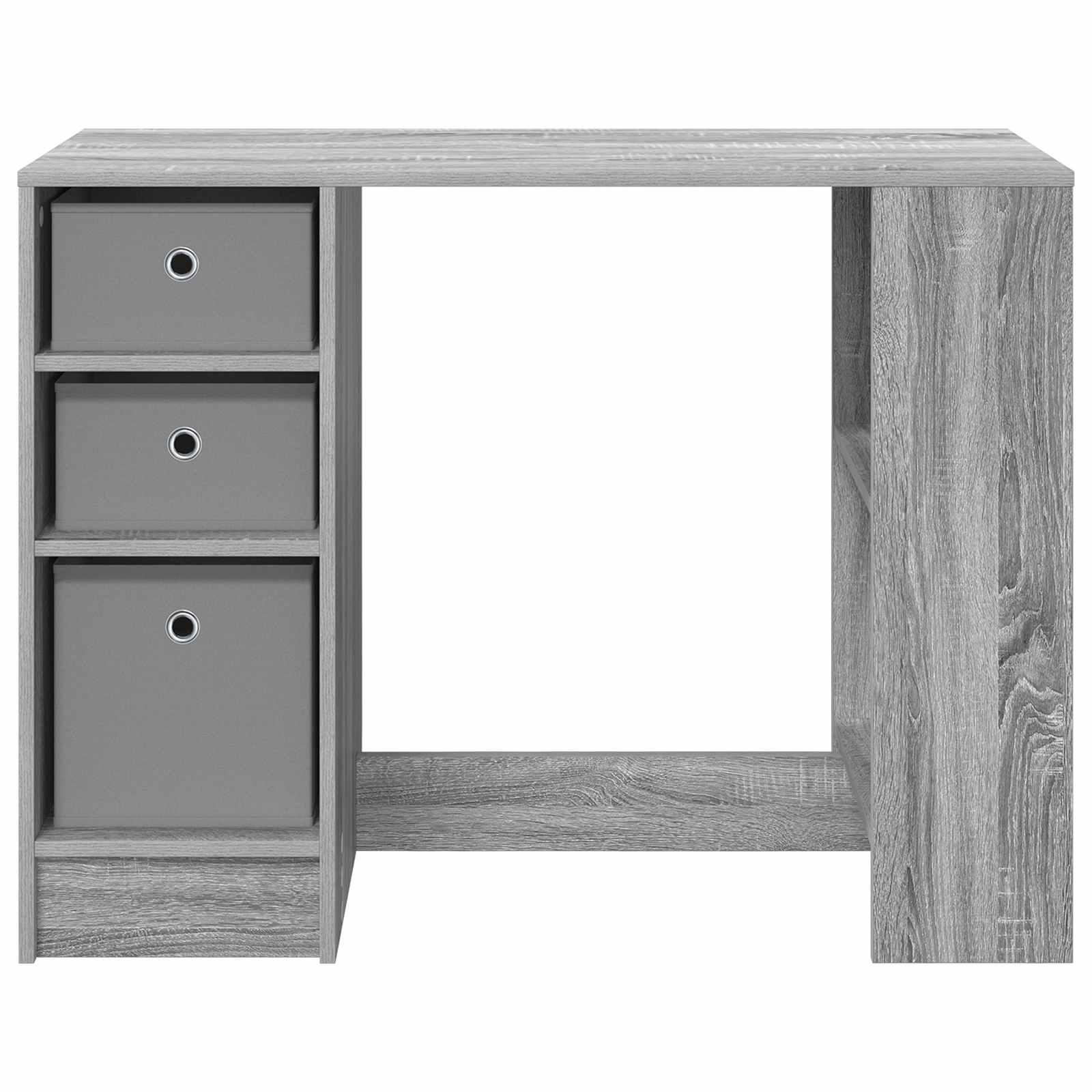 Schreibtisch mit Schubladen Weiß 100 x 40 x 75 cm Holzwerkstoff