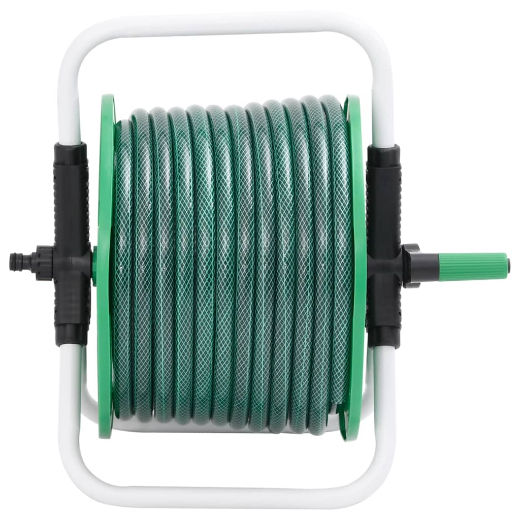 Schlauchtrommel Freistehend Grün mit 20 m Schlauch PVC