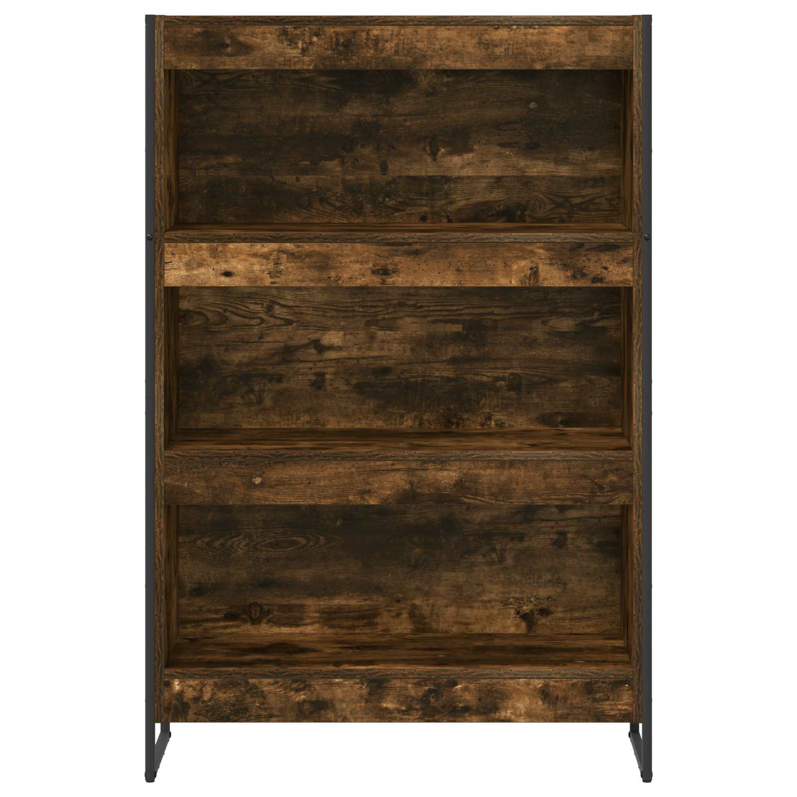 Bücherregal 2 pcs Schwarz Eichen-Optik 60 x 30 x 189,5 cm