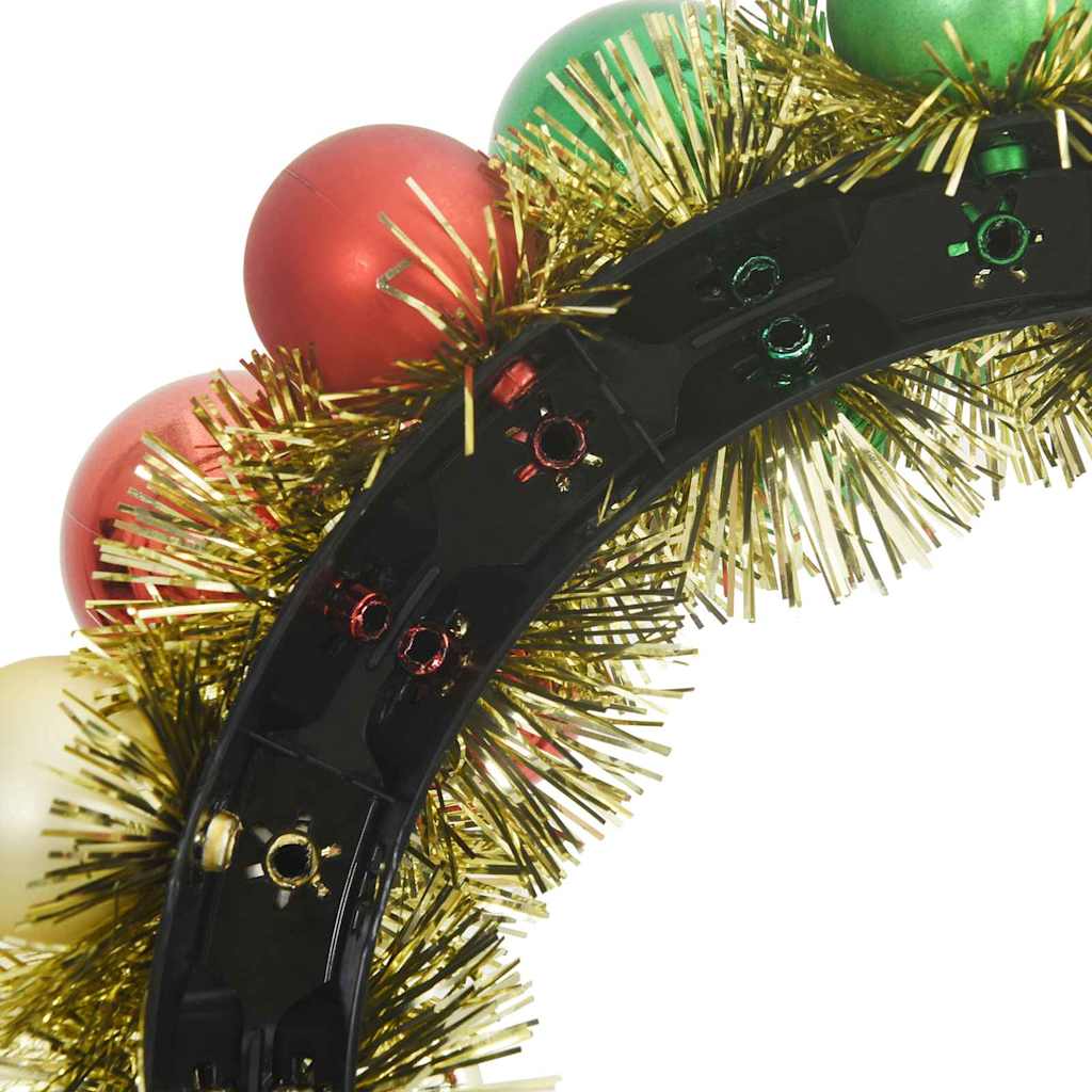 Weihnachtsballkränze 2 pcs Rot 33 x 33 x 7 cm Polystyrol