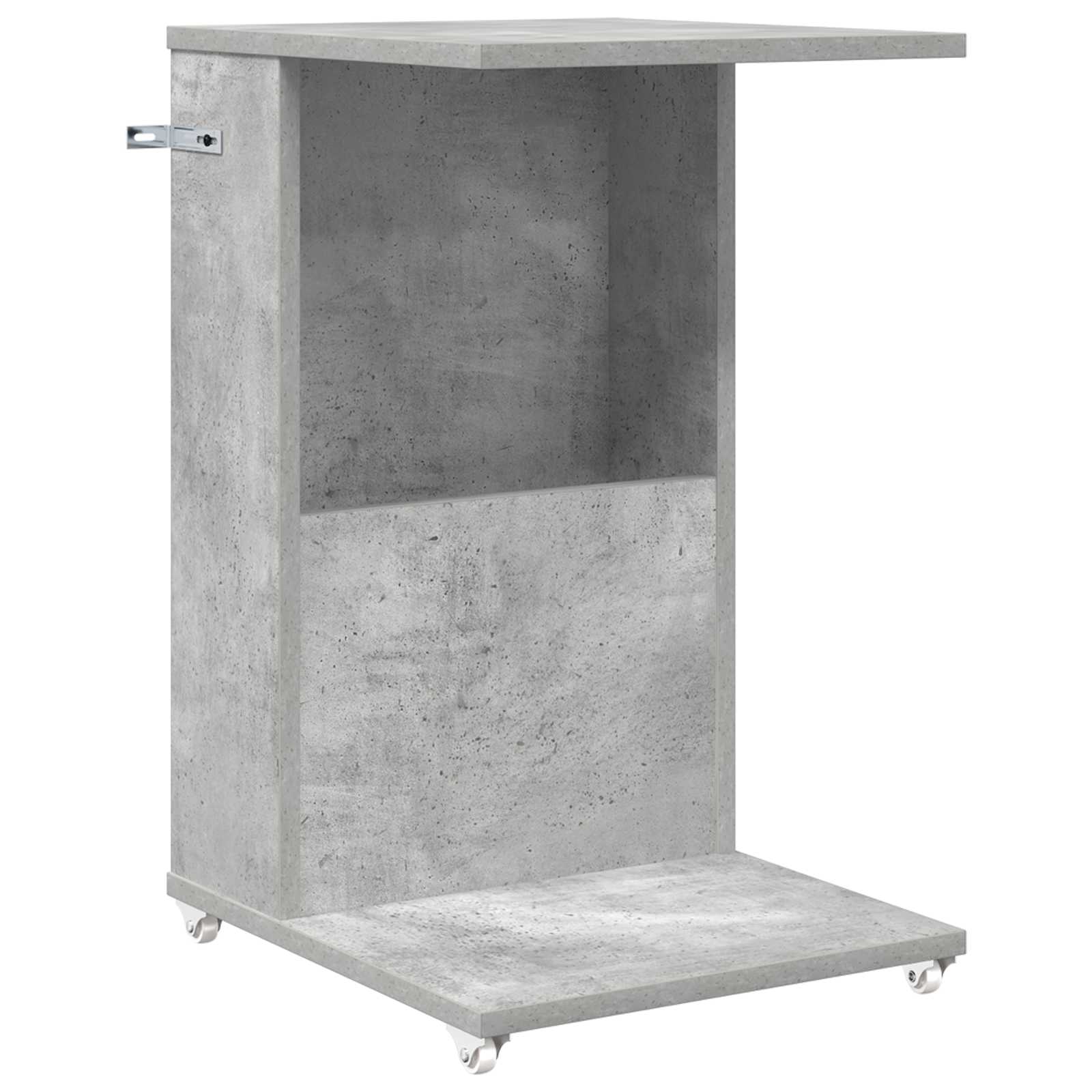 Beistelltisch Mit Rad Weiß 40 x 35 x 60 cm Holzwerkstoff