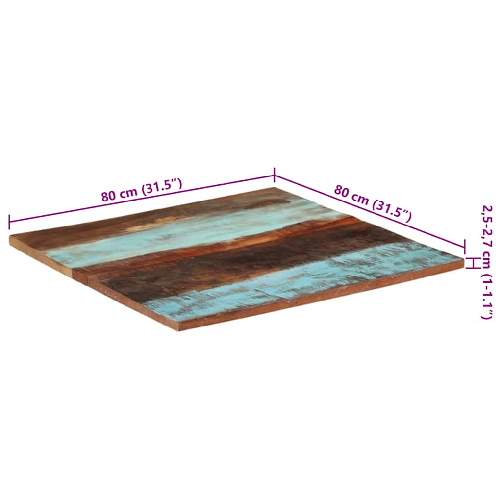Tischplatte Massivholz Akazie 15-16 mm 60x80 cm