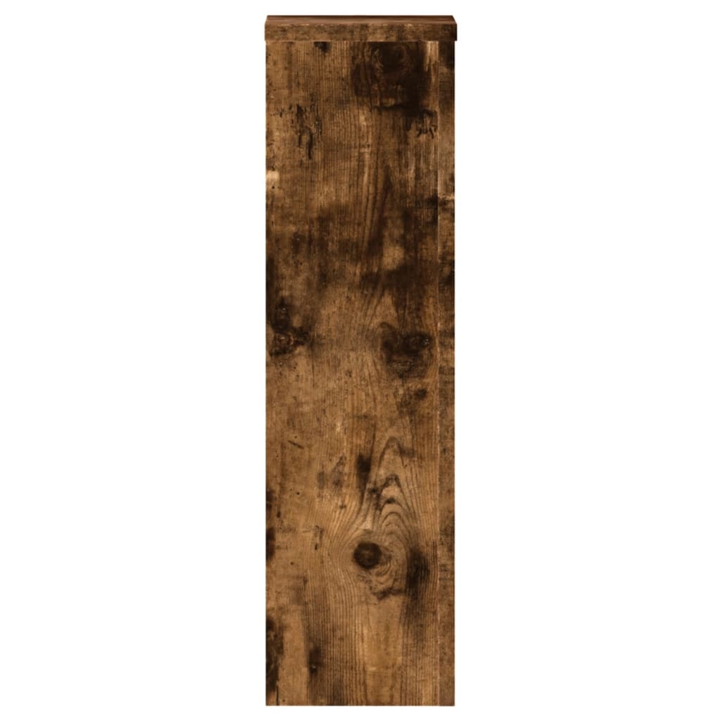 Pflanzenständer 2 Stk. Weiß 33x33x100 cm Holzwerkstoff
