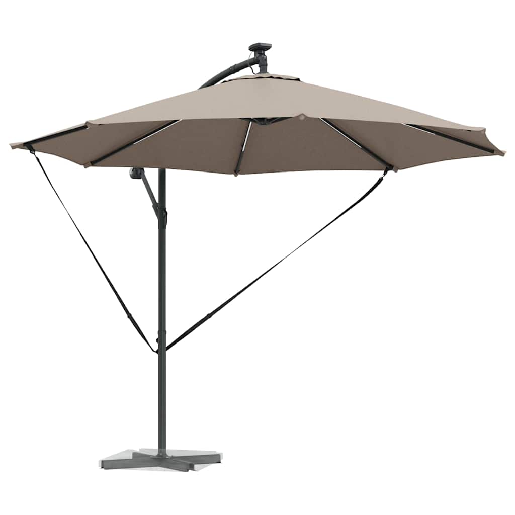 Sonnenschirm Sand 294 x 294 x 248 cm Polyester und Aluminium