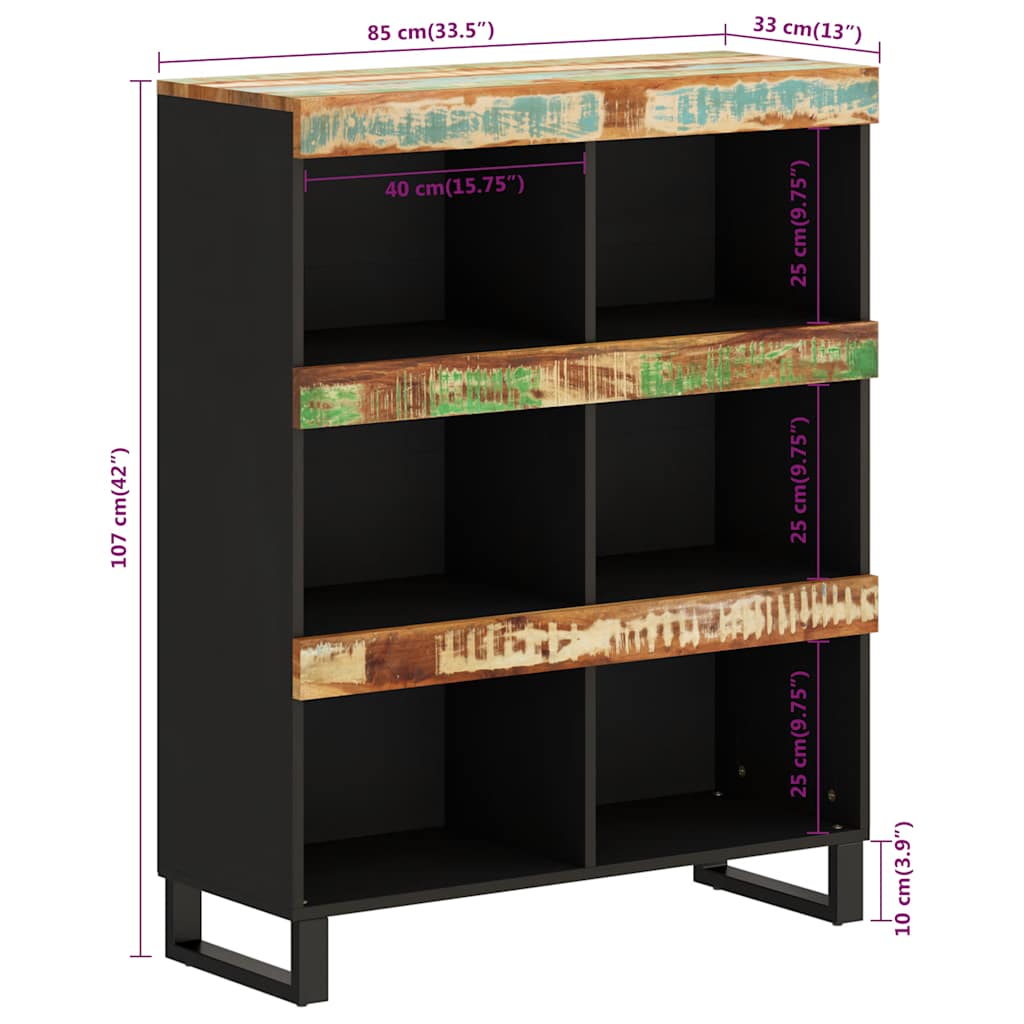 Beistelltisch 85x33x107 cm Massivholz Akazie
