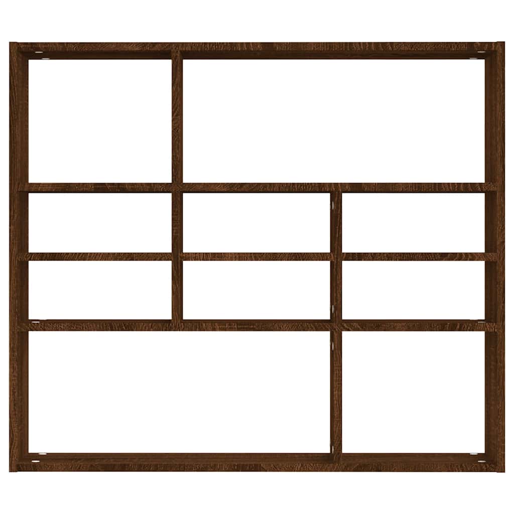 Wandregal Weiß 90x16x78 cm Holzwerkstoff