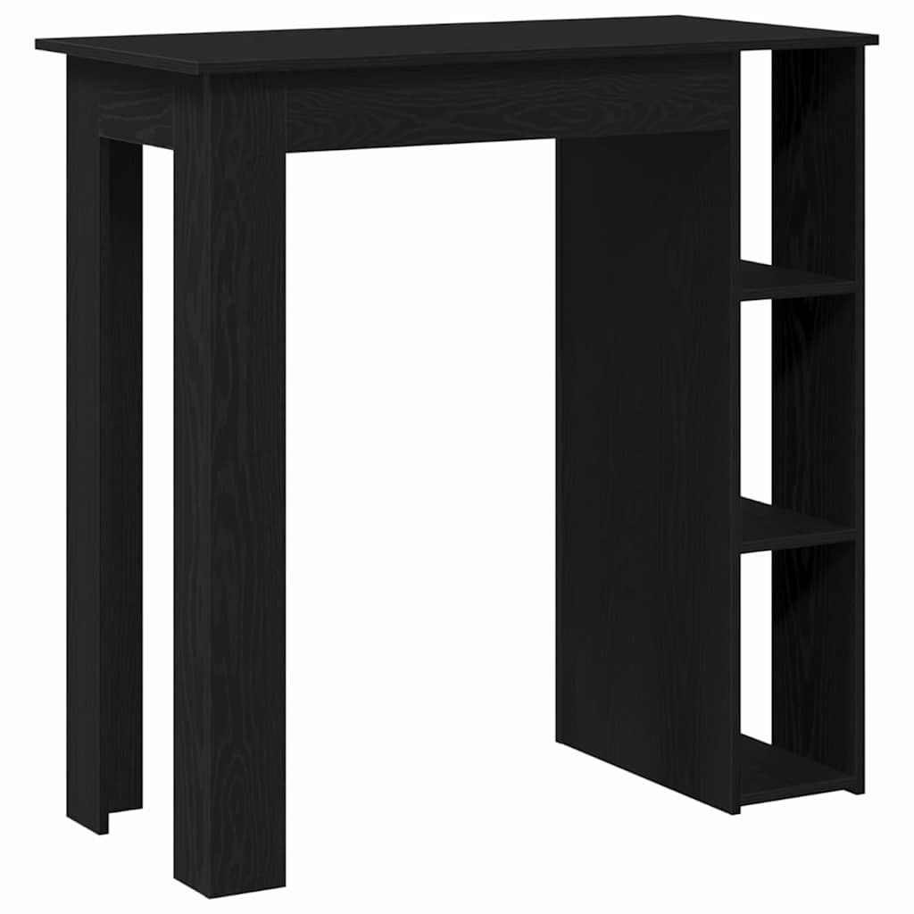 Bartisch mit Regal Weiß 102x50x103,5 cm Holzwerkstoff