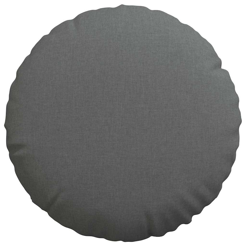 Sitzkissen 2 pcs Hellgrau Ø30 x 13 cm Stoff