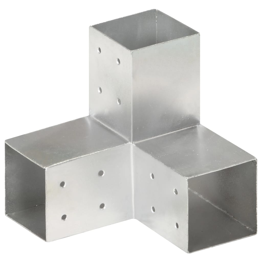 Pfostenverbinder L-Form Verzinktes Metall 71 x 71 mm