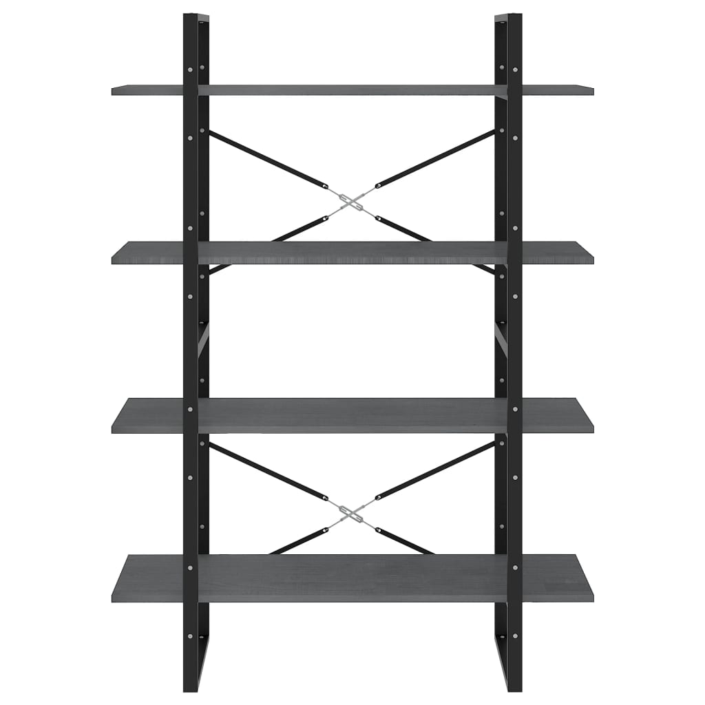 Bücherregal 2 Fächer Weiß 100x30x70 cm Holzwerkstoff