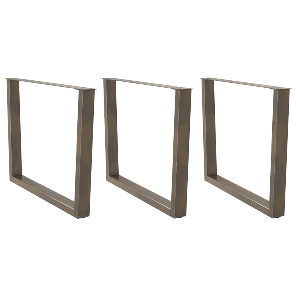 Couchtischbeine V-Form 2 Stück Schwarz 30x(30-31,3) cm Stahl