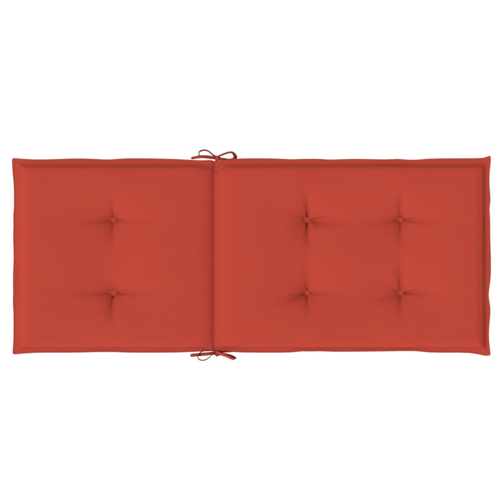 Hochlehner-Auflagen 2 Stk. Melange Anthrazit 120x50x7cm Stoff