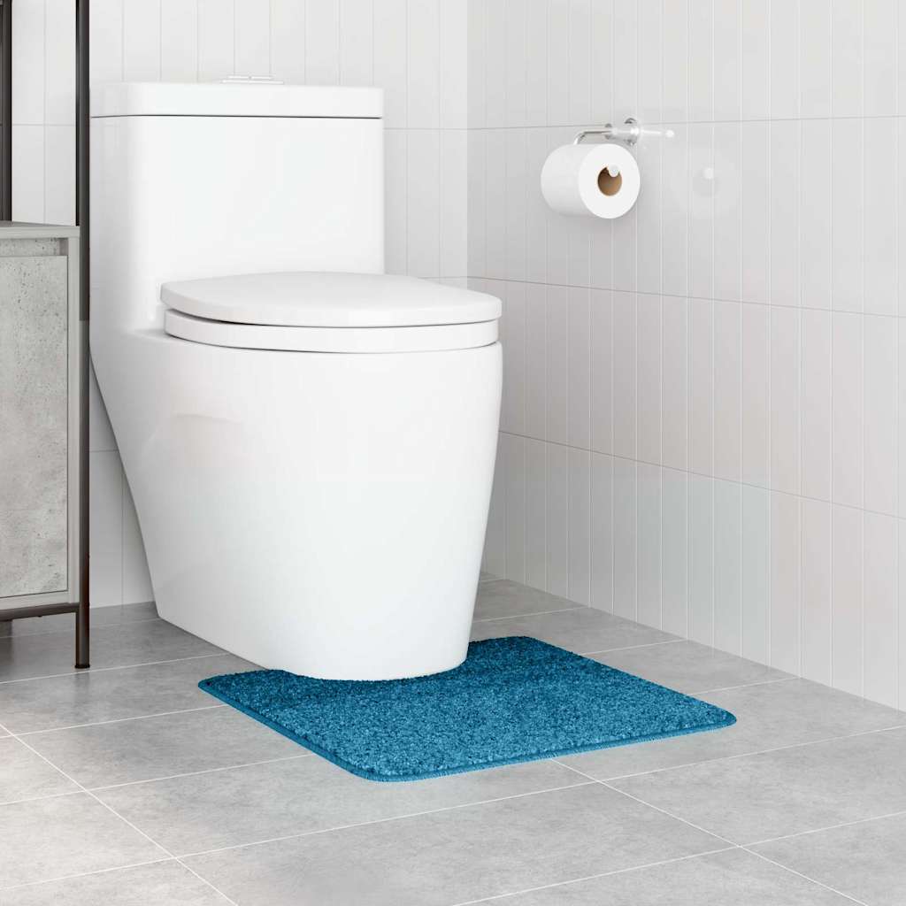 Rutschfeste Badematte mit Toilettenausschnitt Dunkelgrau