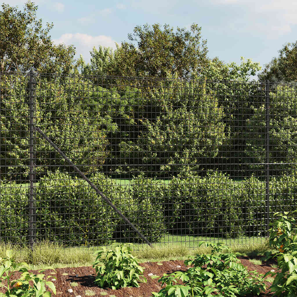 Maschendrahtzaun mit Bodenhülsen Grün 2x10 m