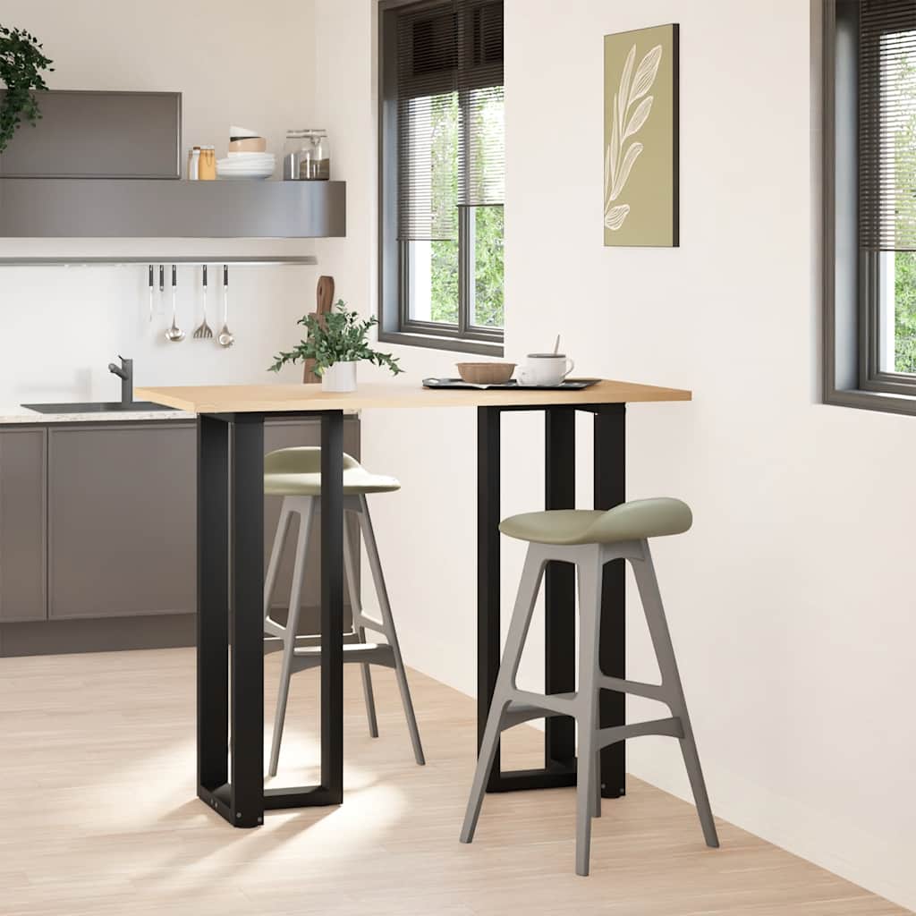 Couchtischbeine T-Form 2 Stk. Schwarz 30x25x(30-31) cm Stahl