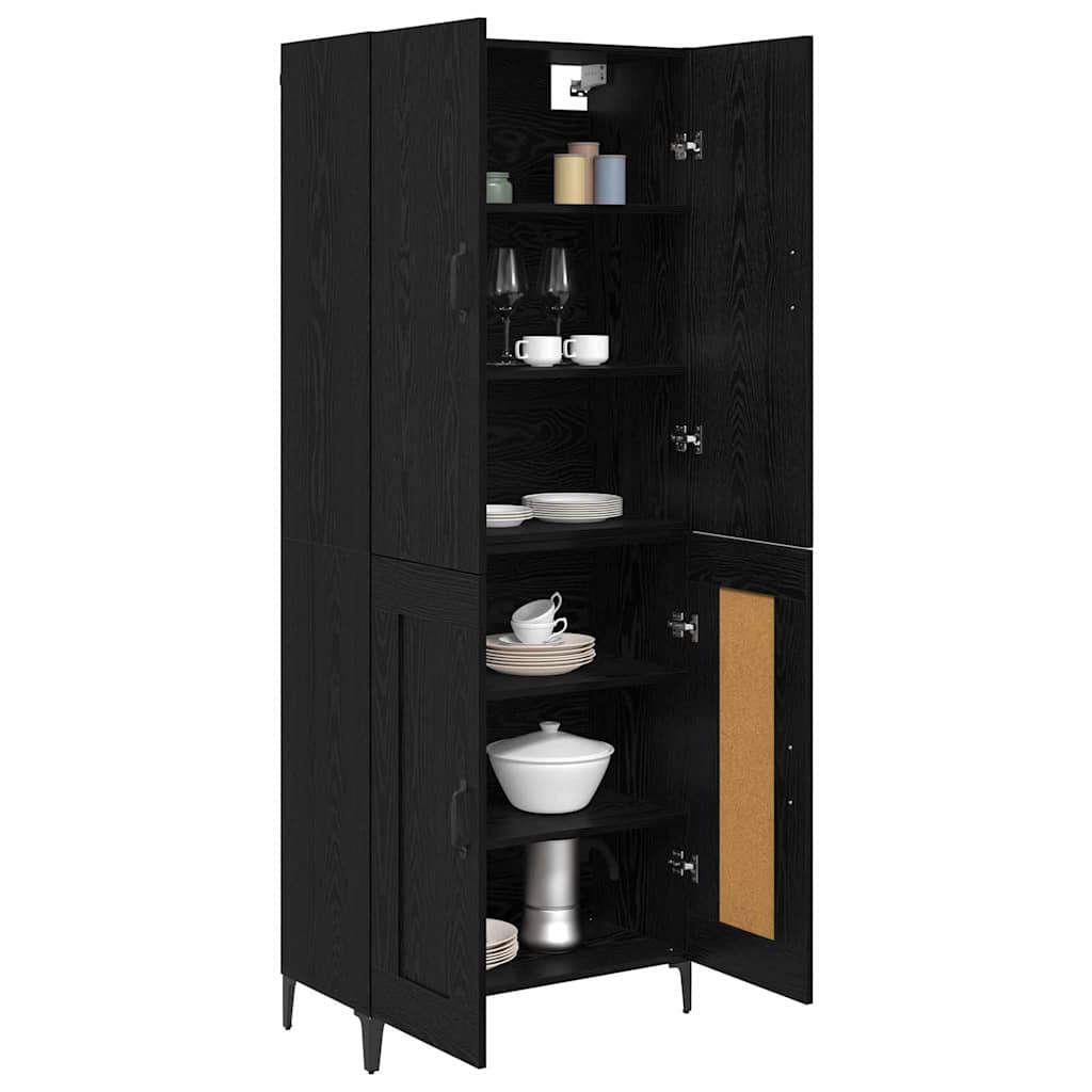 Highboard Altholz 69,5 x 34 x 180 cm Holzwerkstoff