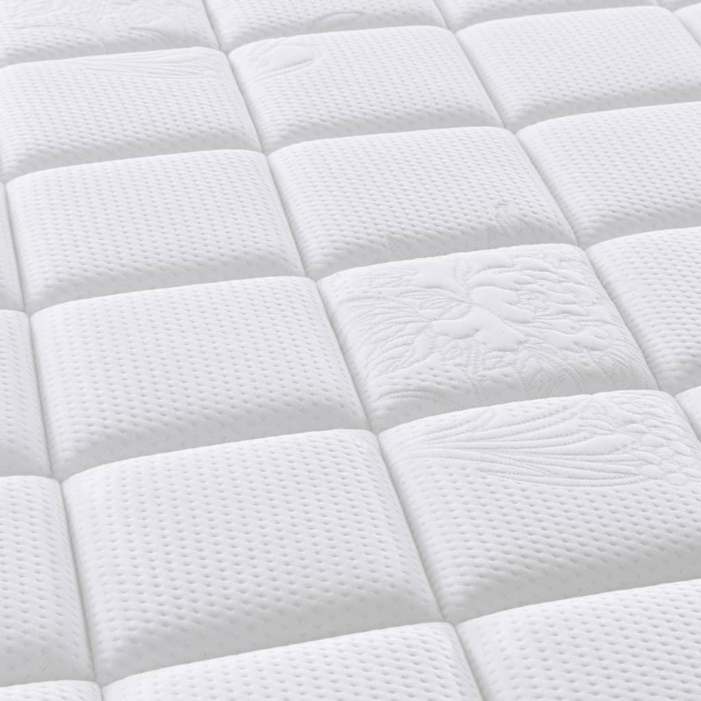 Taschenfederkernmatratze Mittelfest Plus 90 x 200 cm 33 cm Weiß