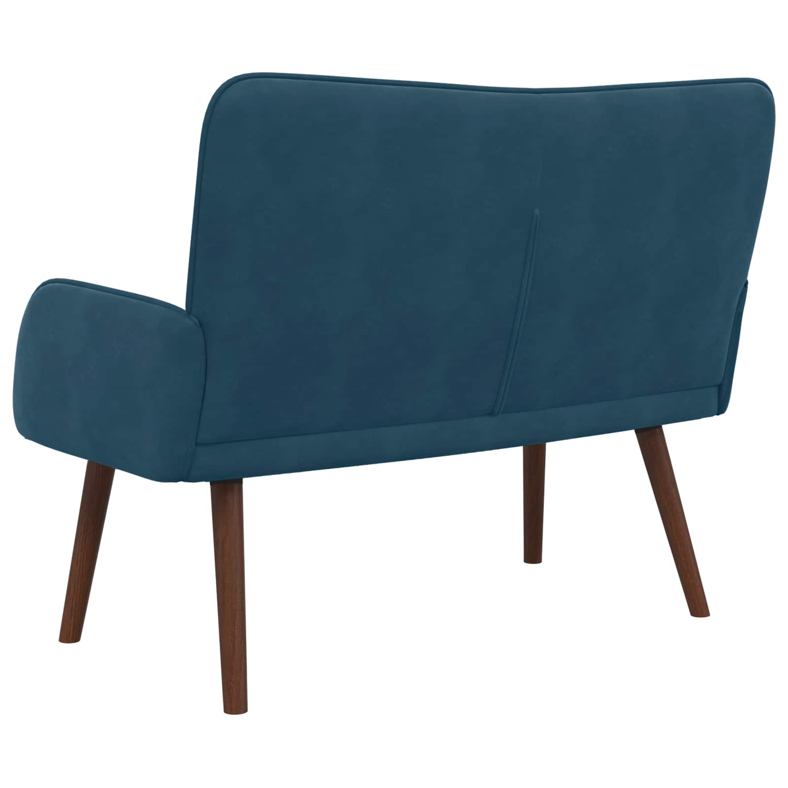 2-Sitzer Sofa Hellgrau 115 x 61 x 87 cm Samt (V)