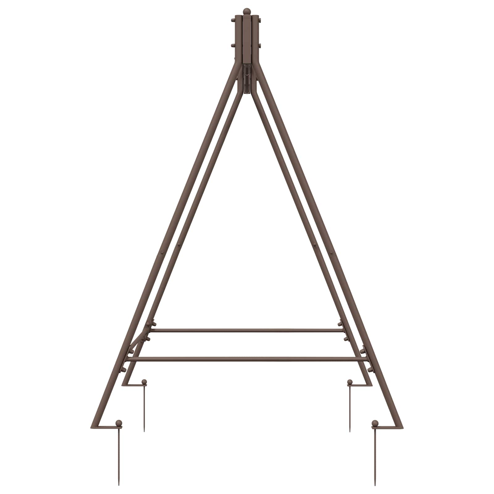 Schaukelrahmen Antik Weiß 113 x 121,5 x 168 cm Stahl