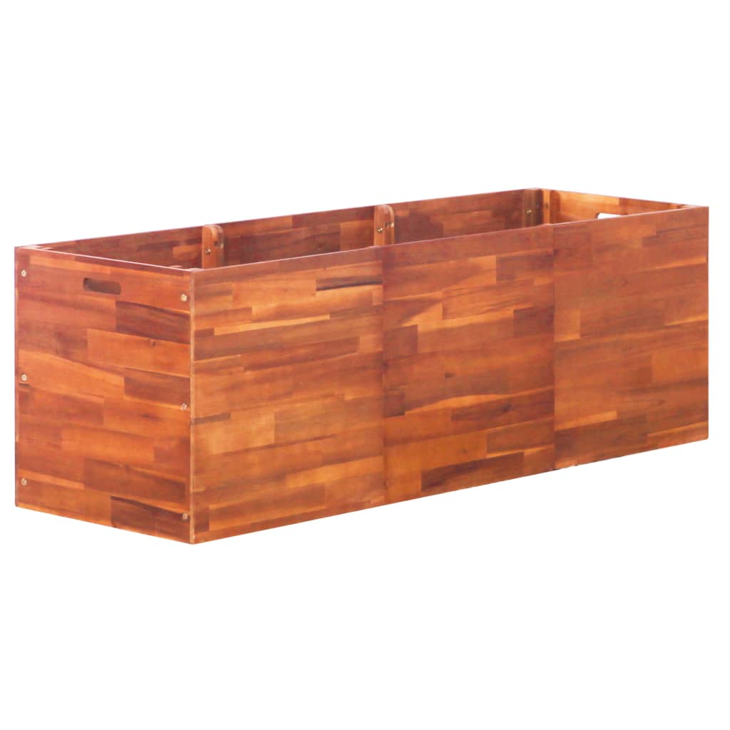 Garten-Hochbeet Akazienholz 200x50x50 cm