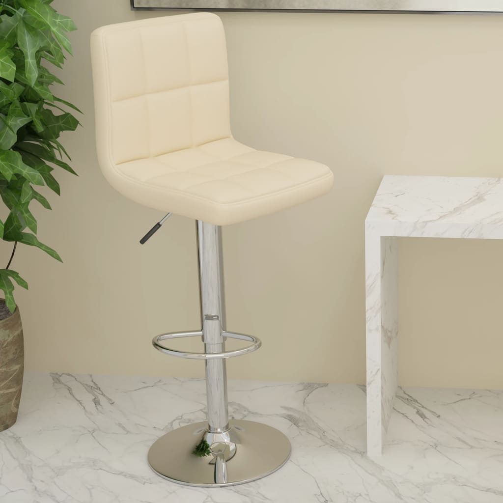 Barhocker 2 Stk. Weinrot Kunstleder
