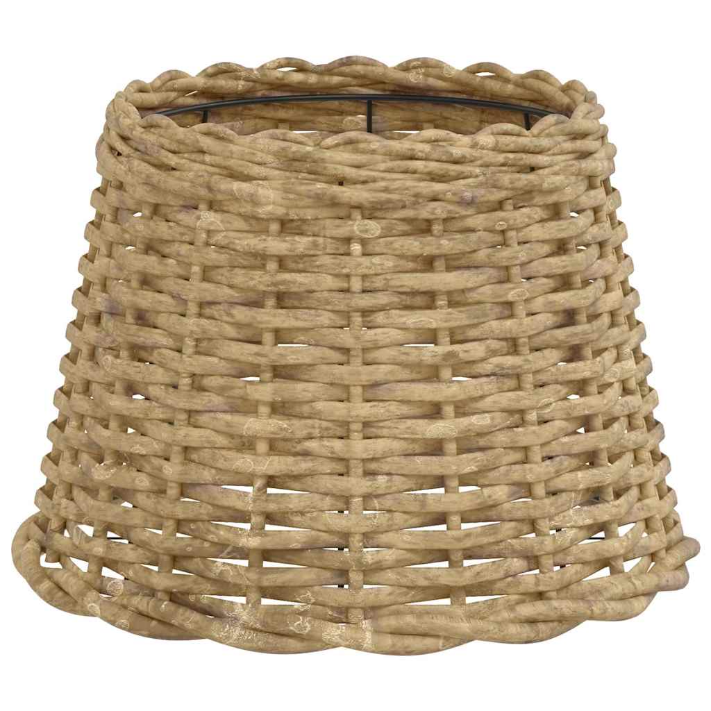 Lampenschirm Weiß Ø15x12 cm Korbweide