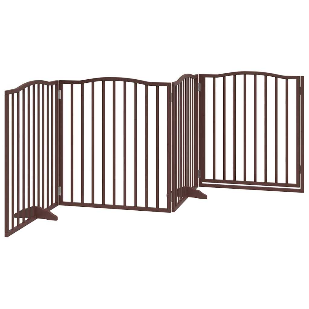 3-tlg. Hundetor Faltbar 150 cm Pappelholz