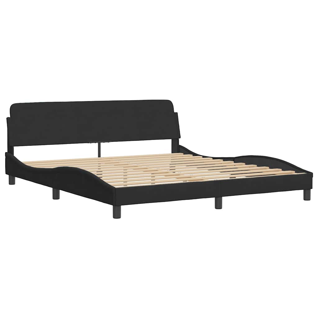 Bettgestell "Dover" Hellgrau 80x200 cm Samt