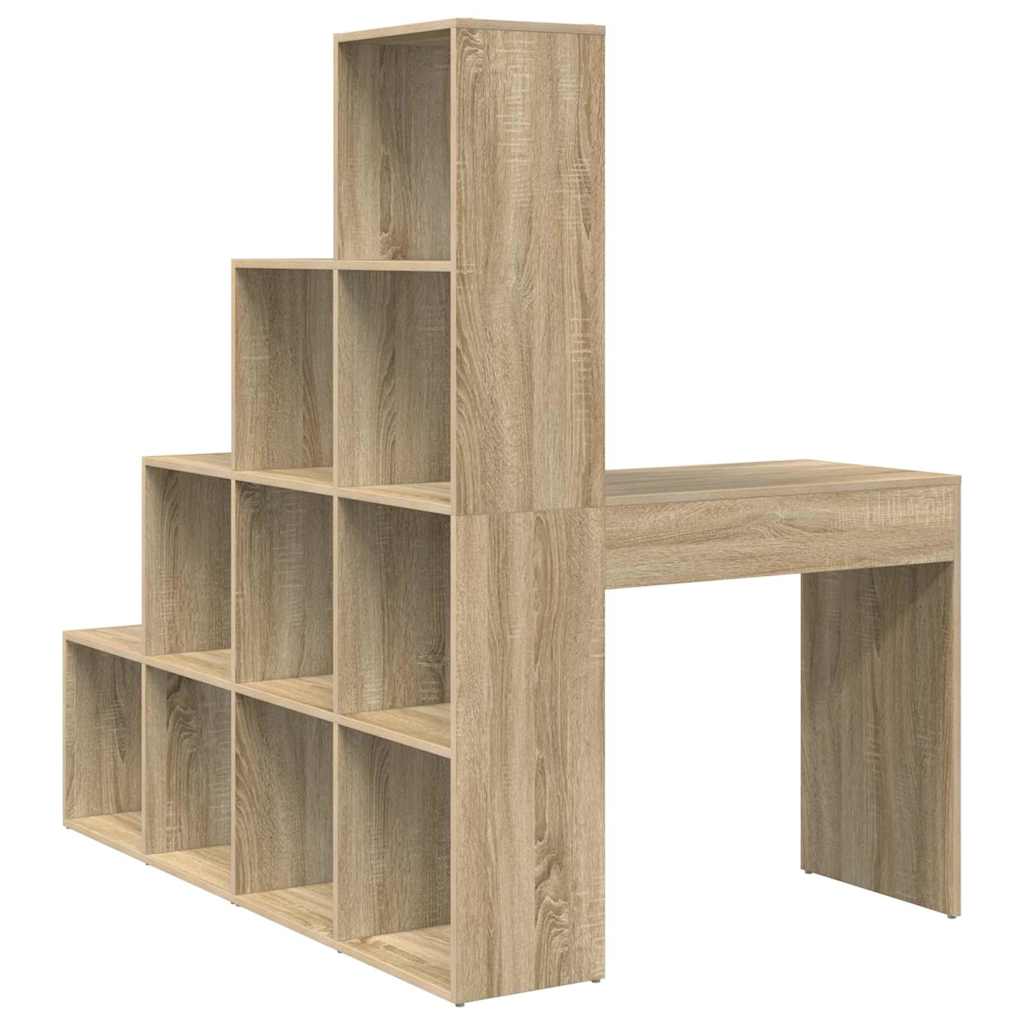 Eck-Schreibtisch Schwarz Eichen-Optik 101,5 x 149,5 x 149,5 cm