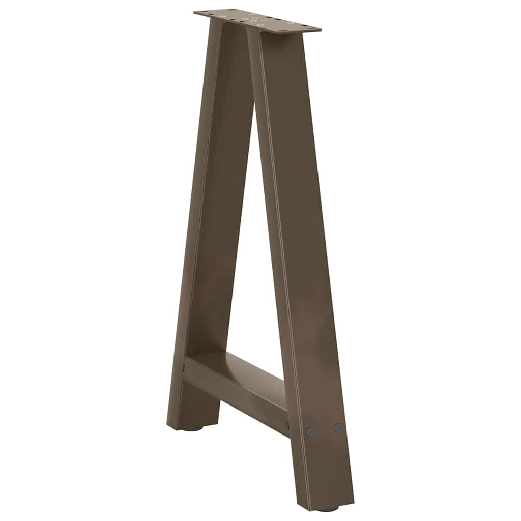 Couchtischbeine A-Form 2 Stk. 30x(30-31) cm Stahl
