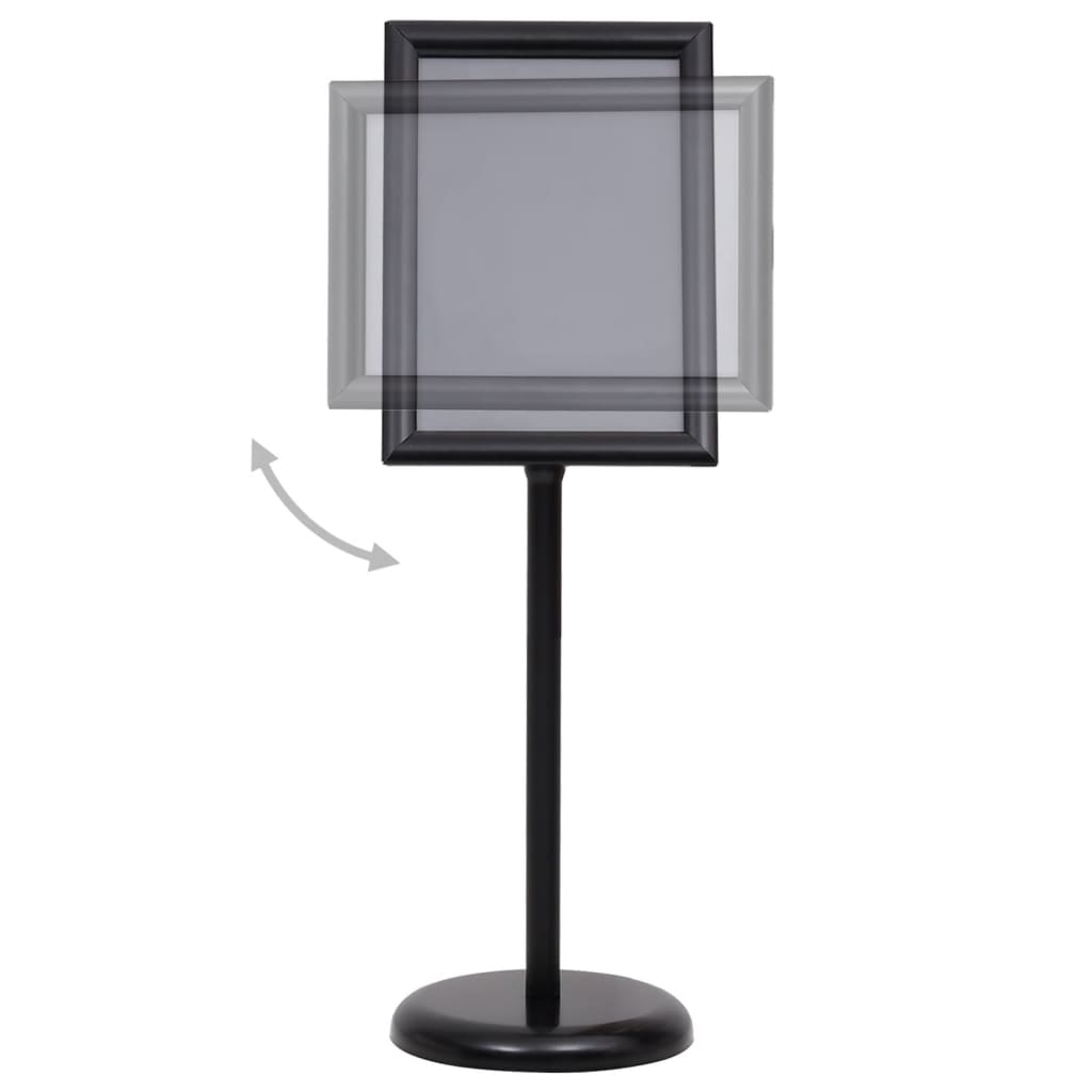 Plakatständer 2 pcs Schwarz 45 x 32,7 x 108 cm Aluminium