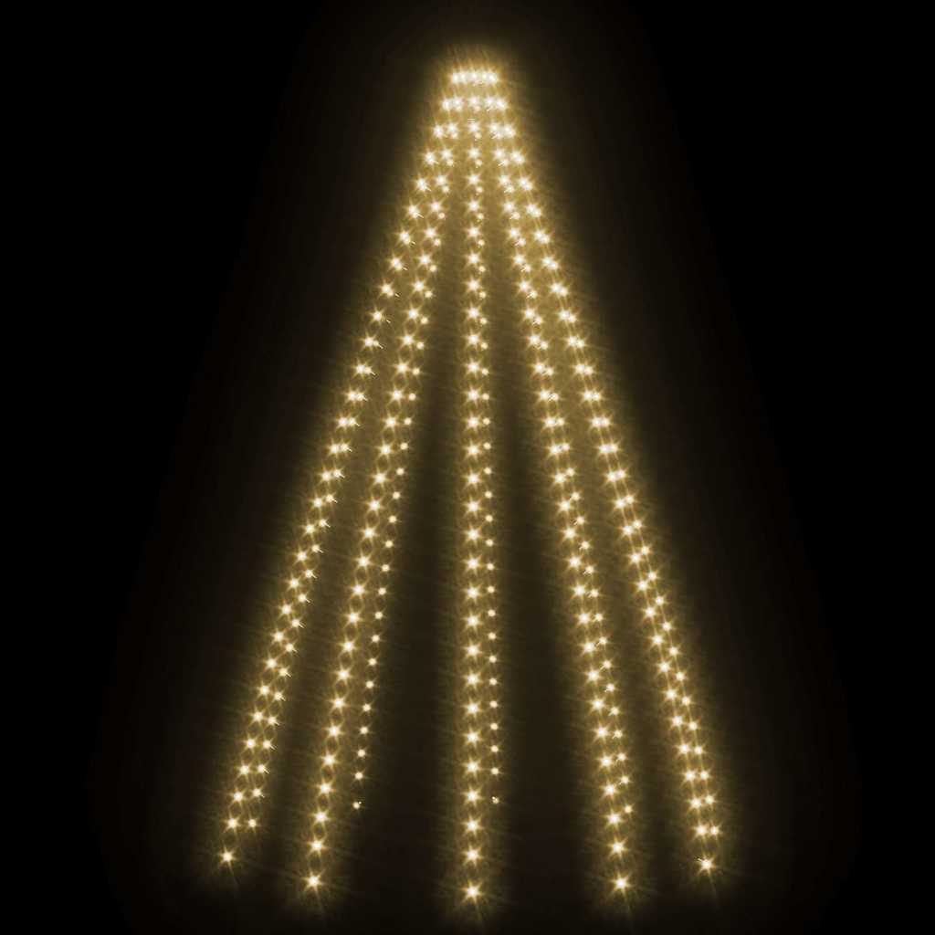 Weihnachtsbaum-Lichternetz mit 180 LEDs Kaltweiß 180 cm