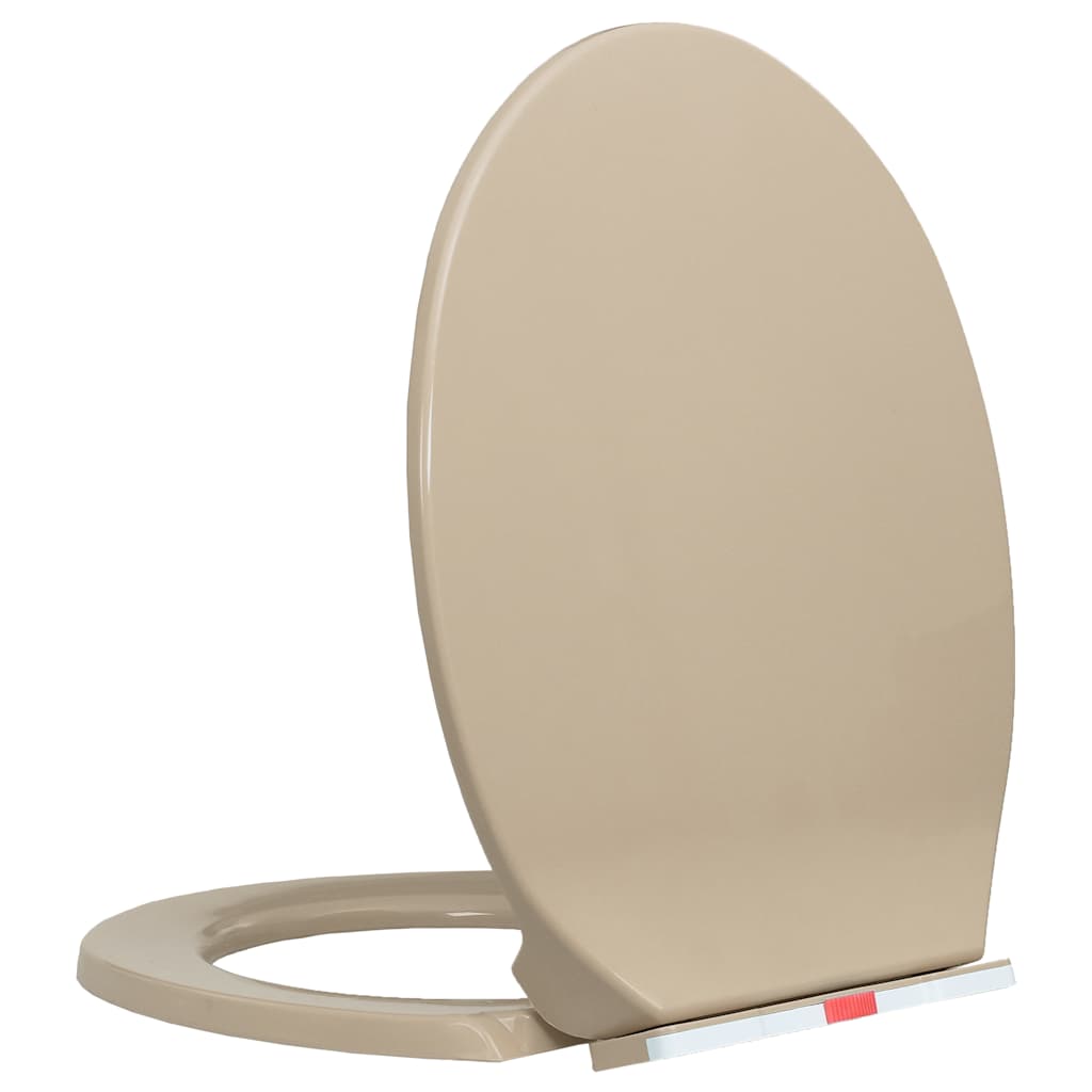 Toilettensitz mit Absenkautomatik Hellgrau Oval