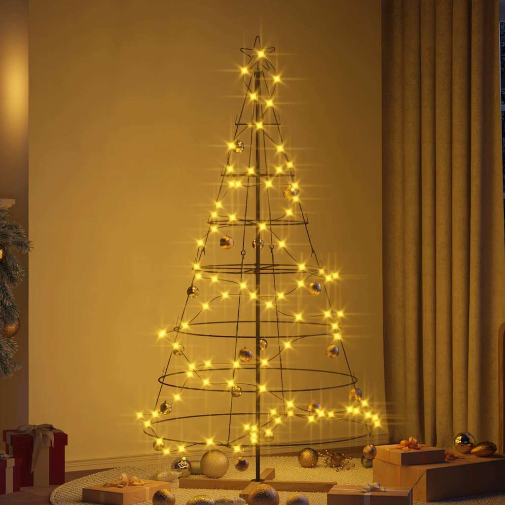 Weihnachtsdeko mit Ständer Schwarz 60 cm Stahl