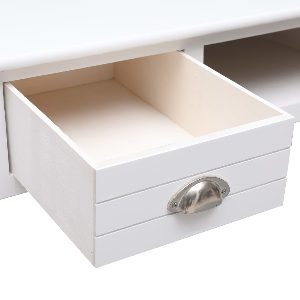 Schreibtisch Grau 110×45×76 cm Holz