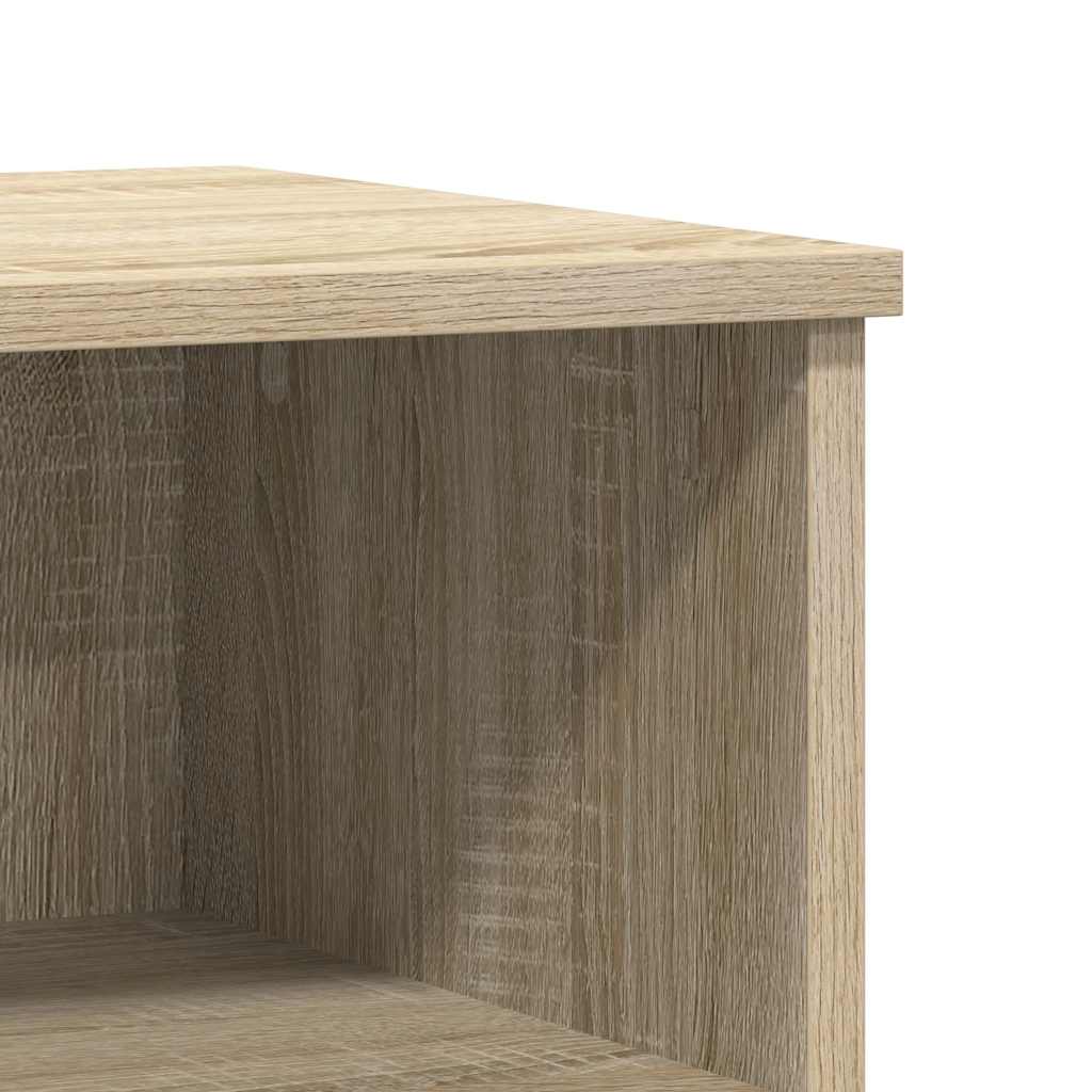 Bettschrank Schwarz Eichen-Optik 40 x 35 x 50 cm Holzwerkstoff
