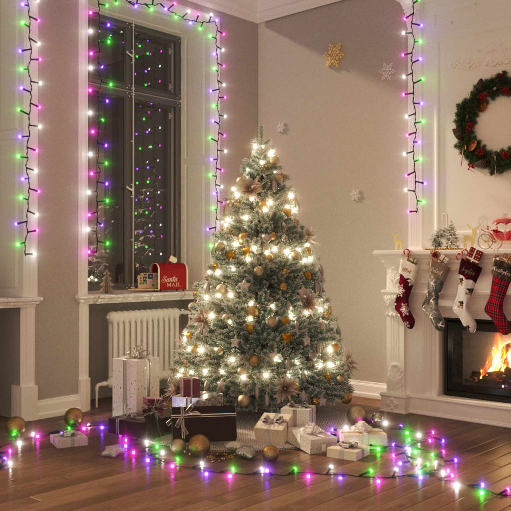 LED-Lichterkette mit 400 LEDs Warmweiß 13 m PVC